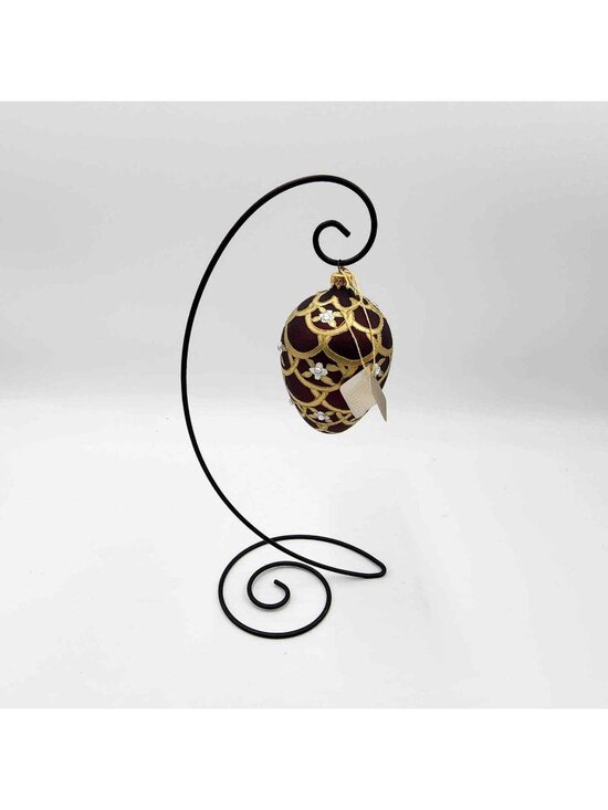 Elegence Other - Elegance European Blown Glass Hand Painted Egg Ornament Trump Tower Ny W/ Box